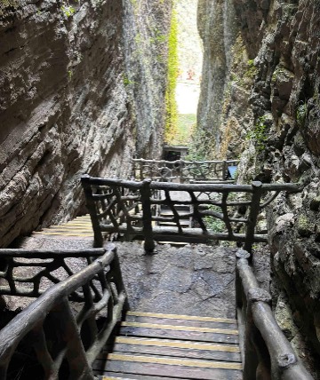 The stairs of Zhangjiajie Grand Canyon.